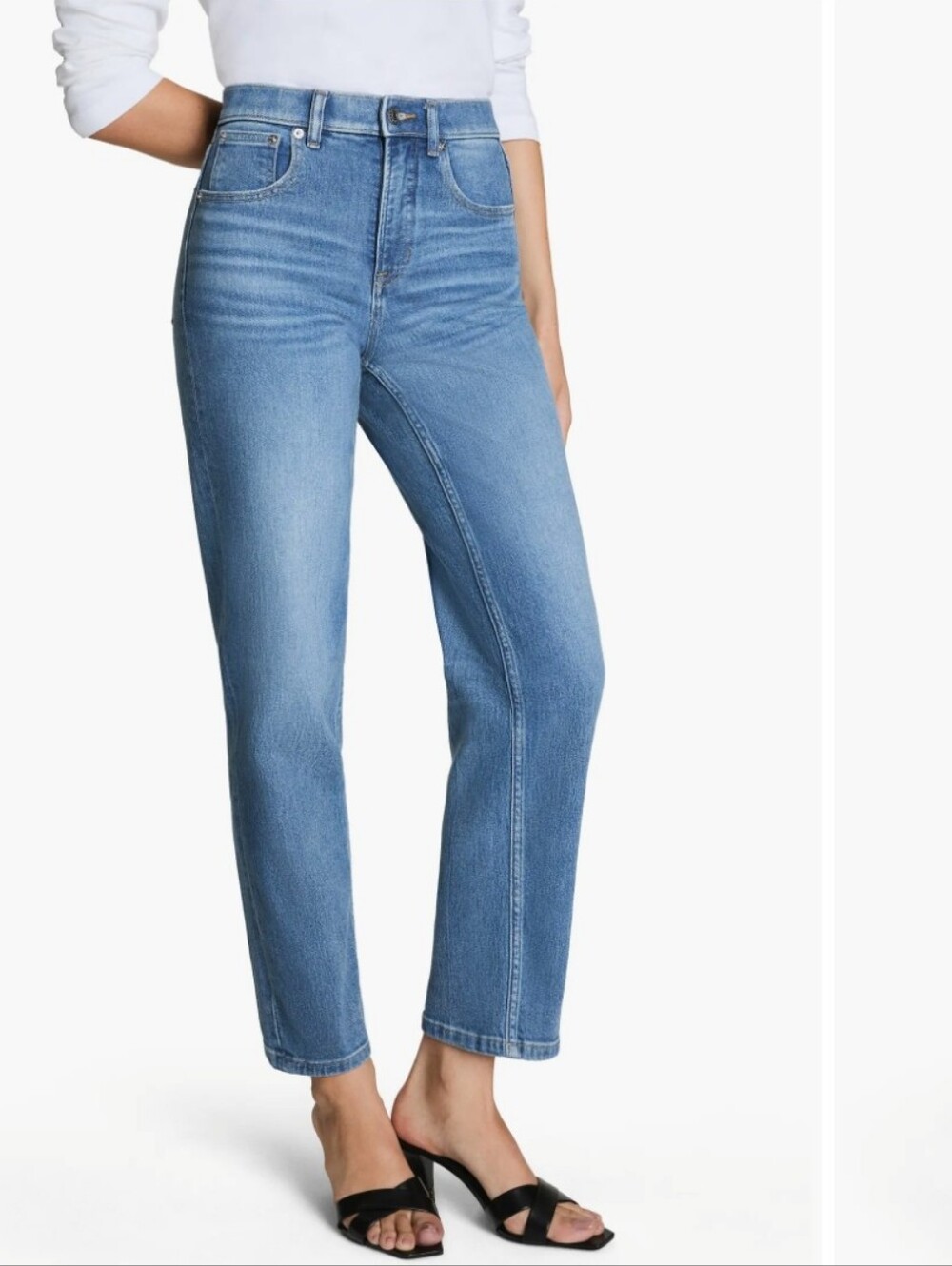 Spanx High Waist '90s Straight Leg Jeans XL